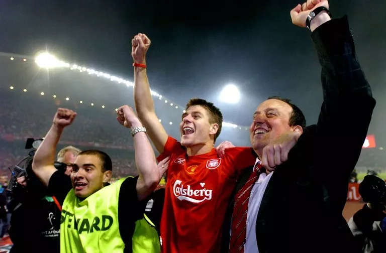 Rafa Benitez Steven Gerrard Istanbul 2005 Liverpool managers history