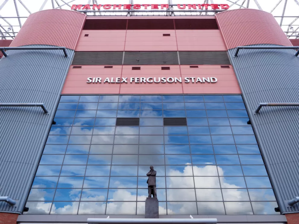 Alex Ferguson statue outside Manchester United home ground Old Trafford