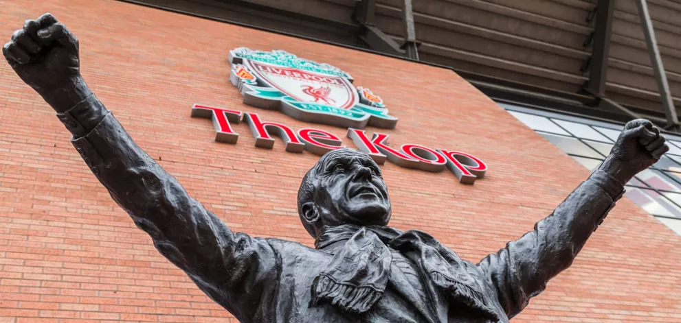 Bill Shankly statue outside of Anfield