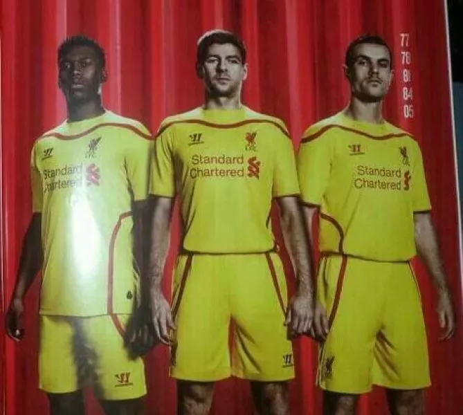 BnlmT7dIcAAxdu5 Leaked! This is Liverpools away shirt for 2014/2015