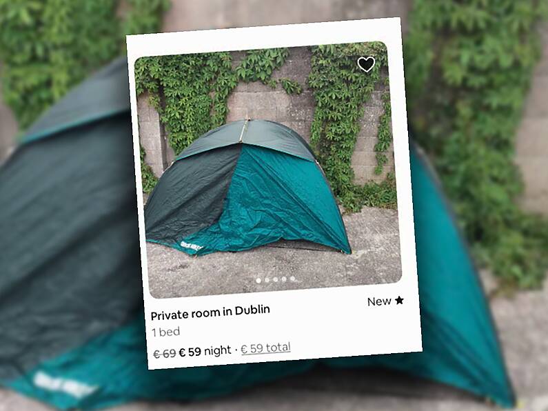 Outrage over tent for rent in Dublin on Airbnb for €60 per night