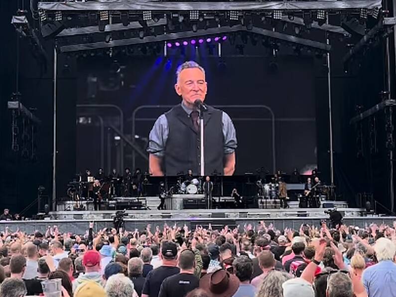 WATCH: Bruce Springteen pays tribute to Shane MacGowan at Nowlan Park gig