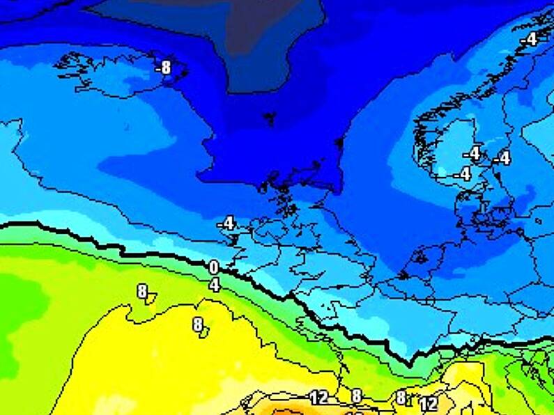 Cold spell likely from Sunday as 'battleground scenario' to occur over Ireland