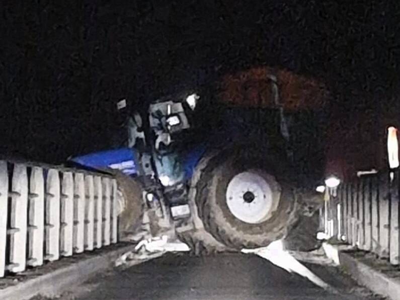 Busy Wexford bridge closed after tractor ploughs through railing