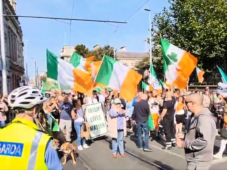 19 people in custody after trouble during protests in Dublin