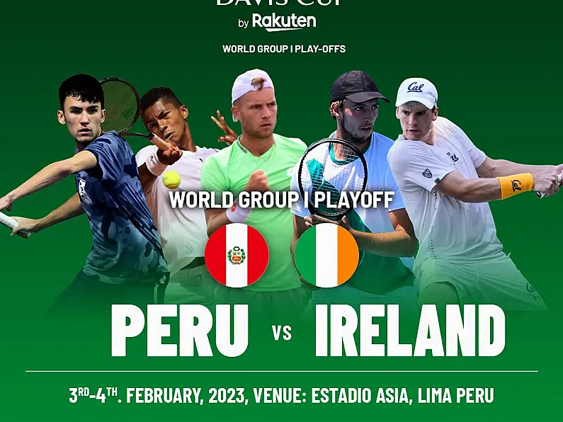 Ireland to take on Peru in Davis Cup World Group I Playoff in February