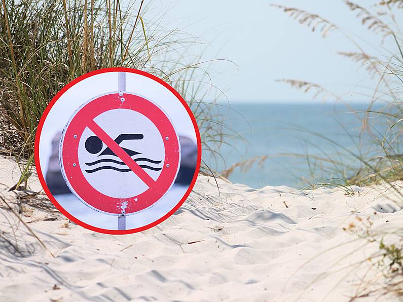 Do not swim notice at two Wexford beaches