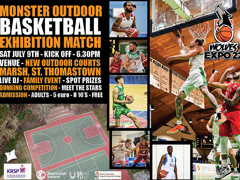 Monster outdoor basketball exhibition in Thomastown