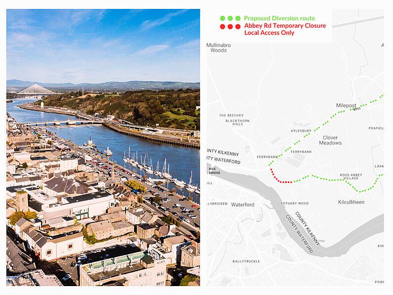 Major temporary road closure announced in Ferrybank