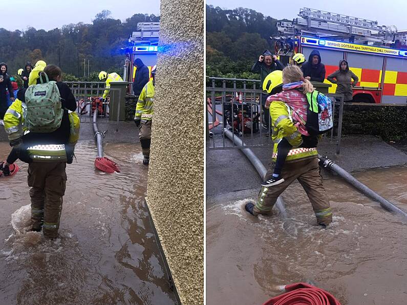 Kilkenny firefighters rescue children trapped by flooding in schools (photos)