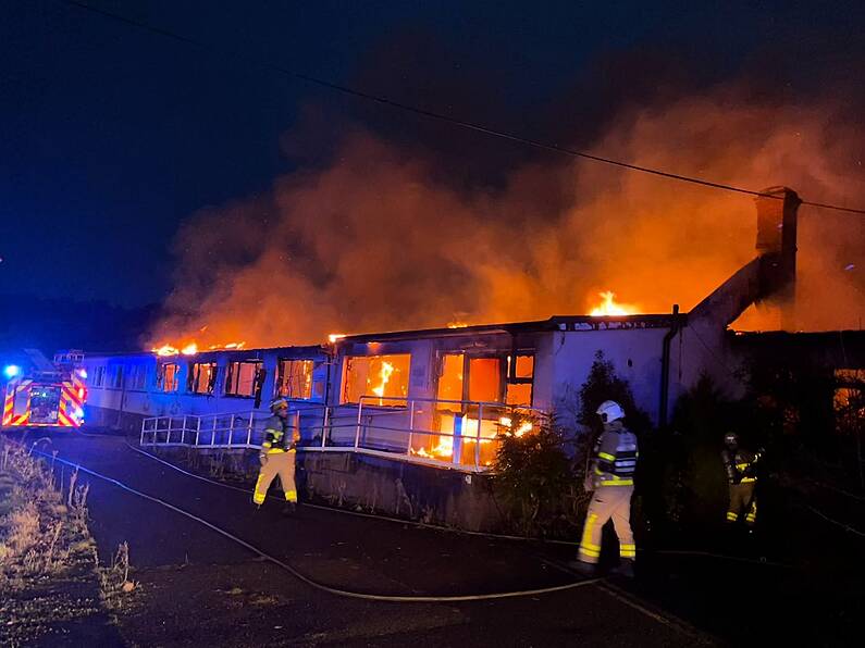 Firefighters battle blaze in vacant nursing home rumoured to be used for asylum seekers