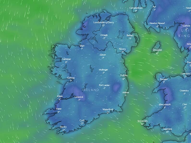 Freezing rain tonight will result in lethal driving conditions, says Met Éireann