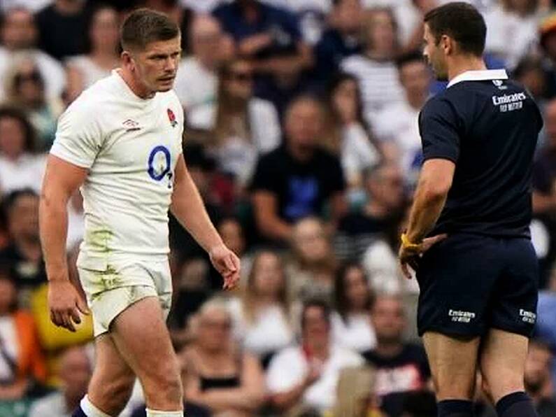 Owen Farrell sent off as England secure scrappy late win over Wales