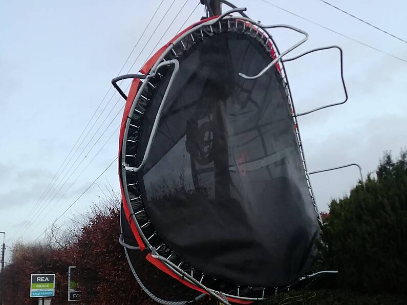 Kilkenny residents in lucky escape after Trampoline takes flight