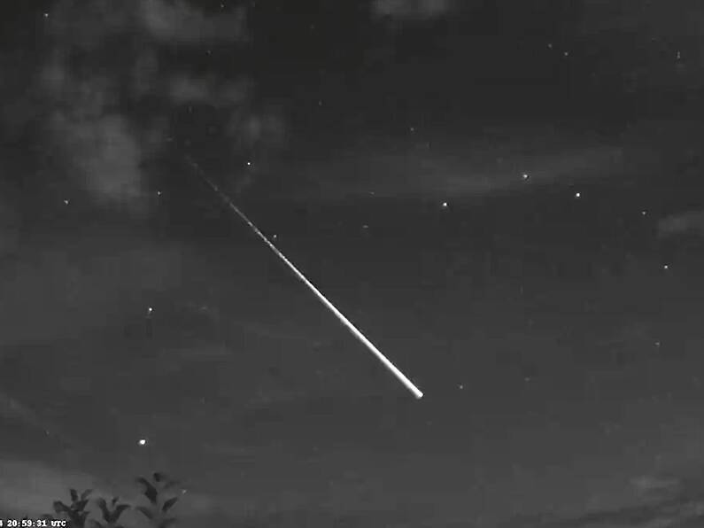 WATCH: Massive 'fireball' spotted in skies over Wexford