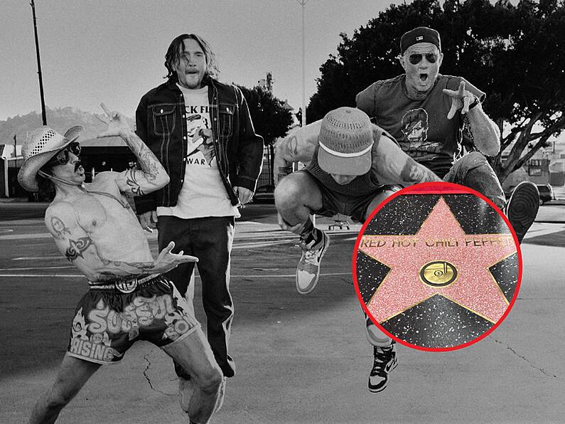 Red Hot Chili Peppers unveil star on Hollywood Walk of Fame