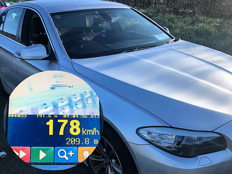 Car caught travelling 178/km in the South East