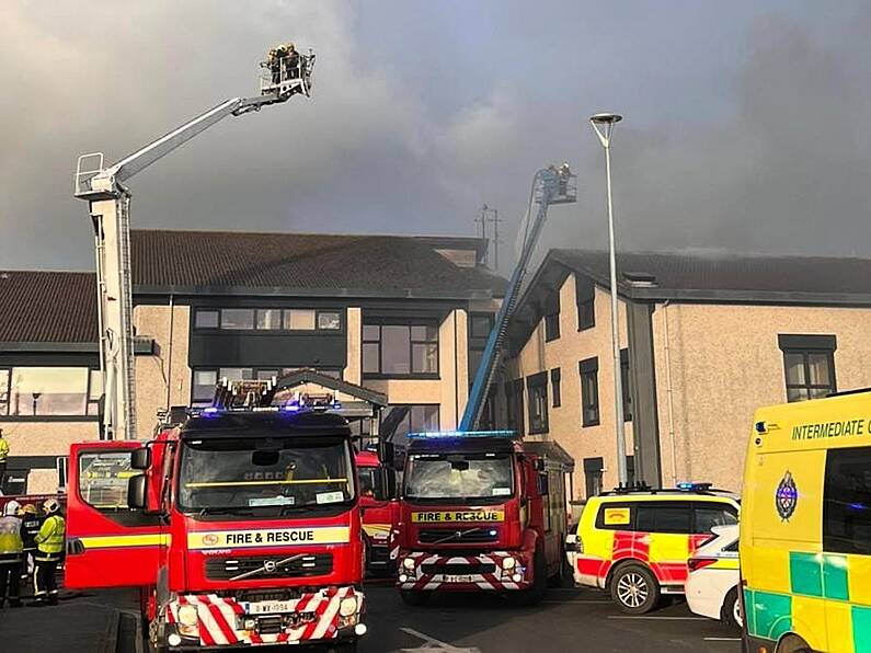 Huge fire at Wexford General Hospital