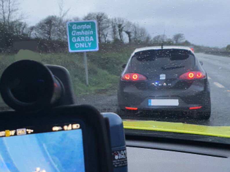 Learner driver with no L plates travelling 30km over the speed limit in Co. Waterford