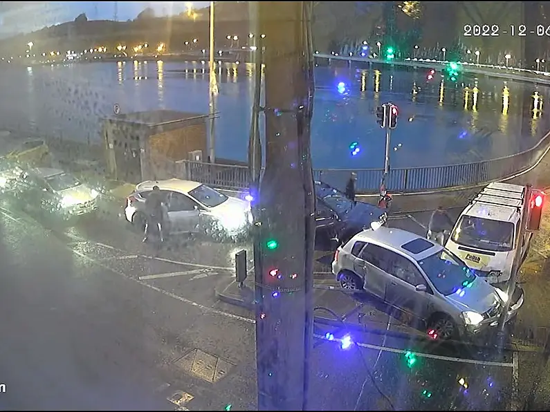 WATCH: Van driver arrested after crash in Waterford
