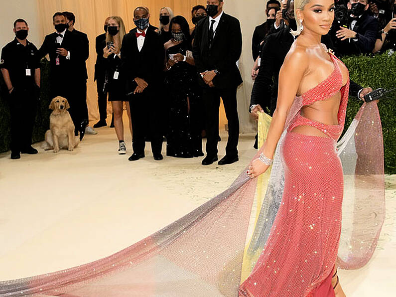 Vail the golden retriever steals the show at the Met Gala