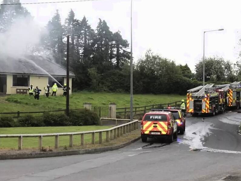 Firefighters from four stations battled fire in Waterford