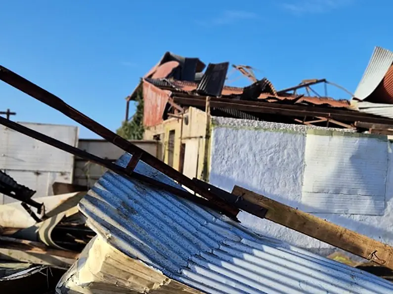 Damage after 'Possible Tornado' in Wexford