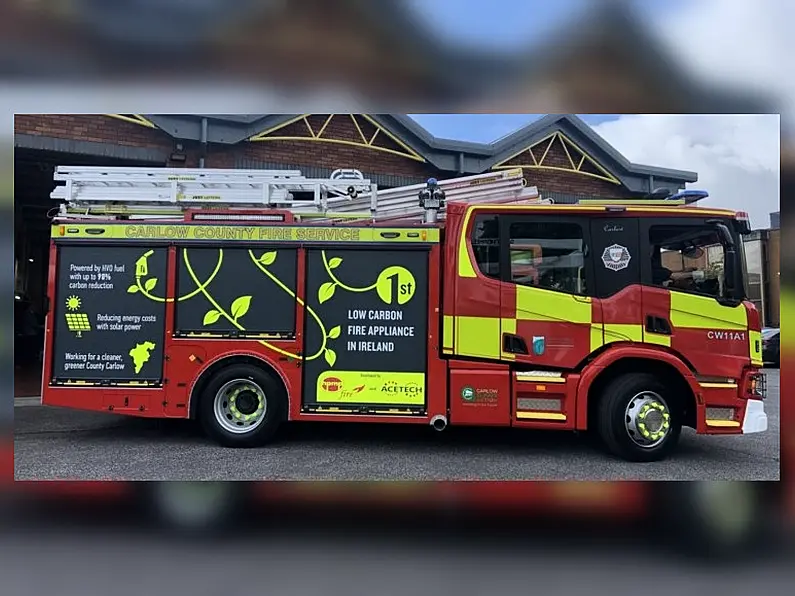 Firefighters in Carlow begin operating fire engine fuelled by vegetable oil