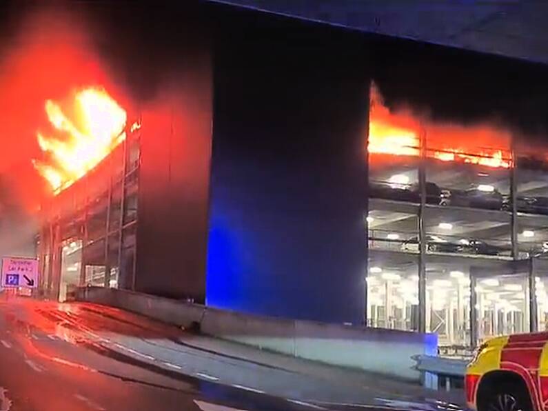 Irish flights cancelled as massive fire breaks out in Luton Airport