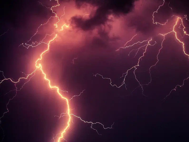 Status yellow thunderstorm warning for entire South East