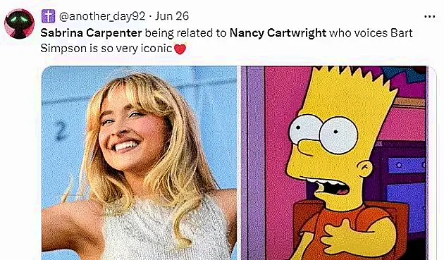 Sabrina Carpenter / Bart Simpson 