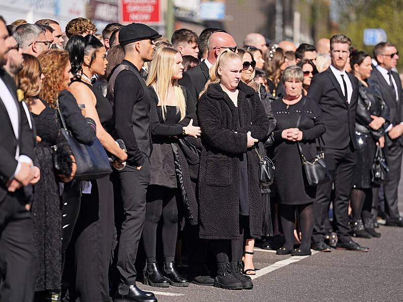 Fans line the streets for funeral of Wanted singer Tom Parker