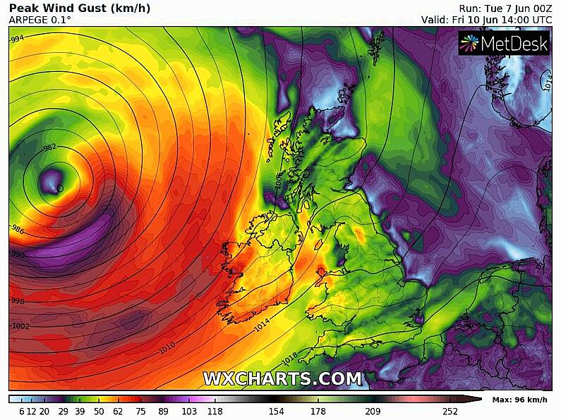 Country at risk of tropical storm later this week