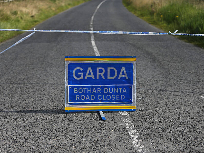 Truck overturned after colliding with a lorry in Wexford