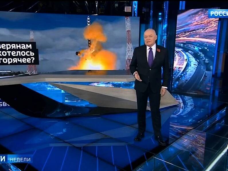 Russian presenter who simulated nuclear attack on Ireland responds to Taoiseach comments