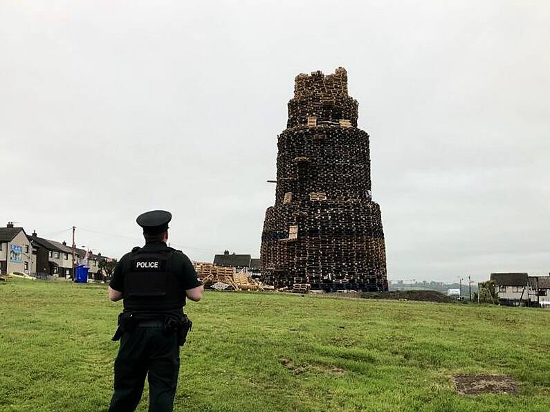 Man dies after fall from bonfire in Northern Ireland