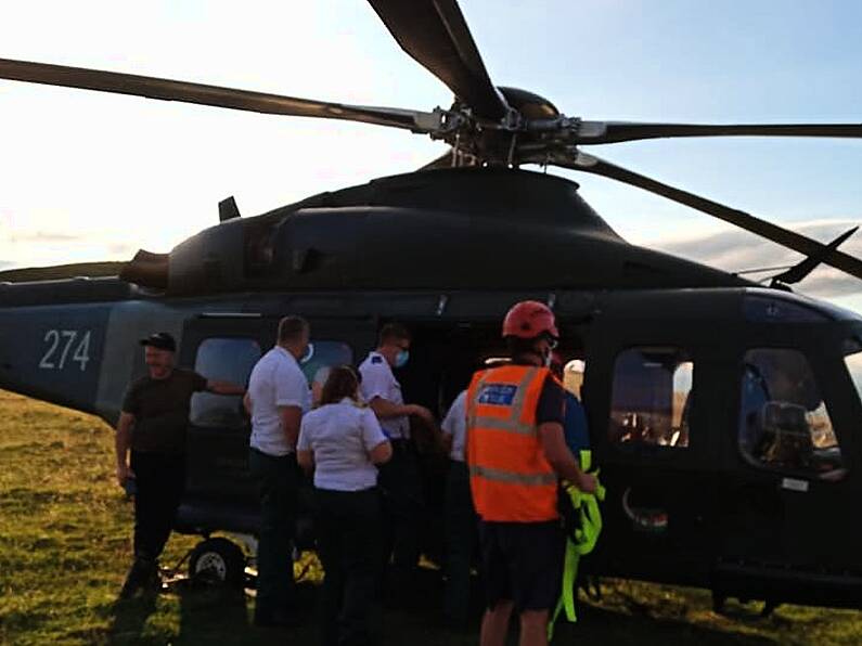 Injured paraglider airlifted after accident on Mount Leinster