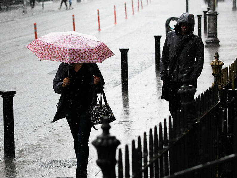 Heavy and thundery downpours of rain expected in the South East today