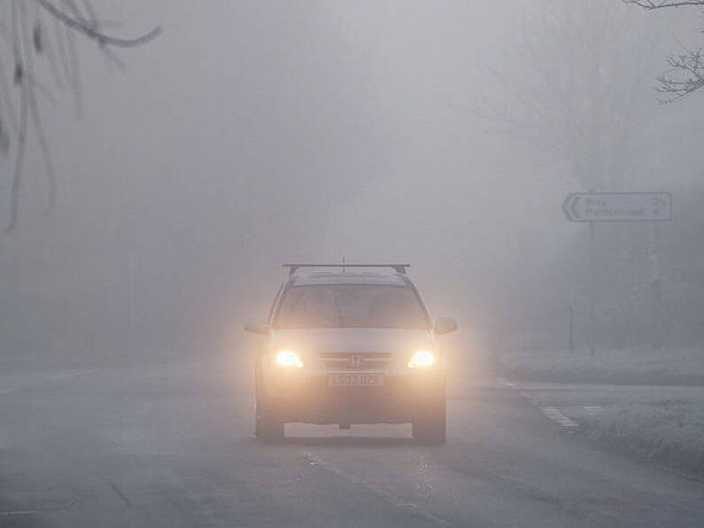 Status yellow fog warning remains in place in South East