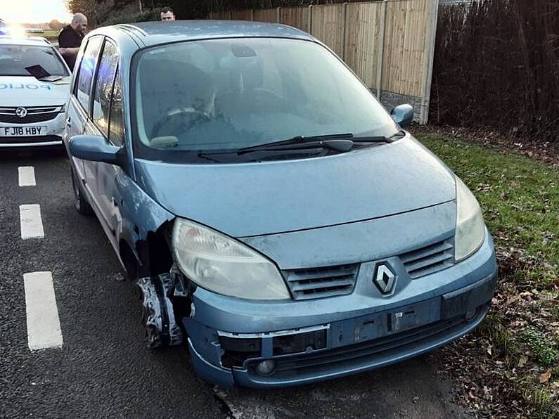 Man stopped by police after being caught driving car with missing wheel