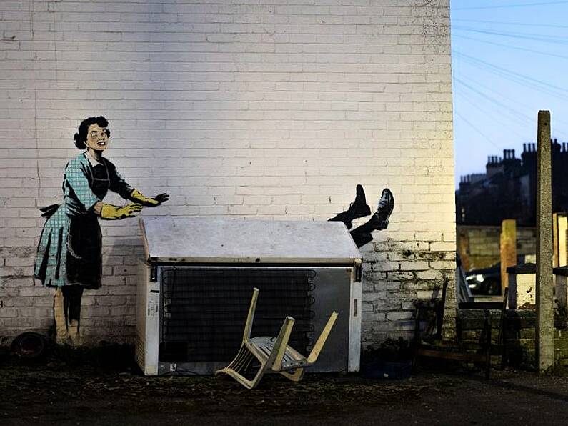 Banksy confirms street artwork with apparent theme of domestic abuse was by him