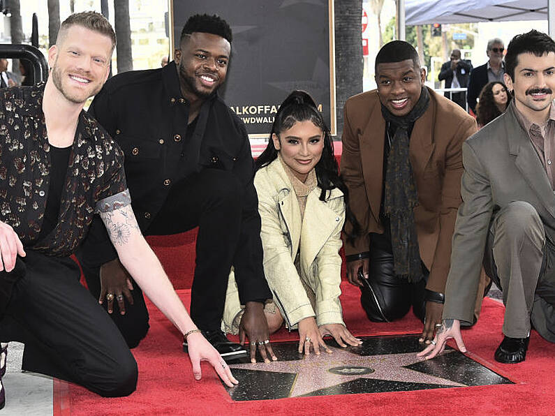 Pentatonix become first acapella group to receive star on Hollywood Walk of Fame