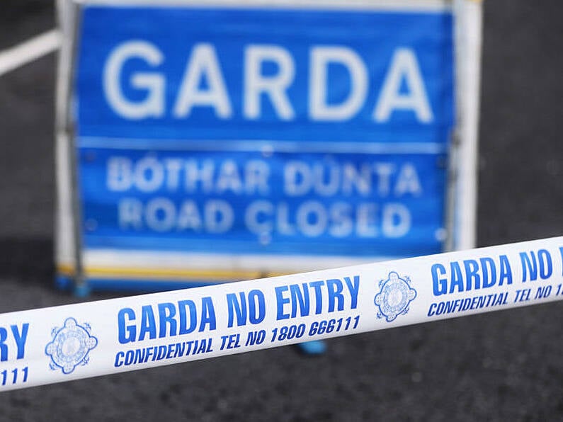 Gardaí at the scene of road traffic incident in County Wexford