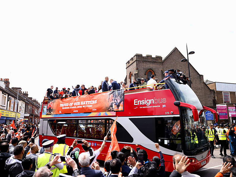 Fans celebrate Luton’s fairytale promotion to Premier League at civic parade