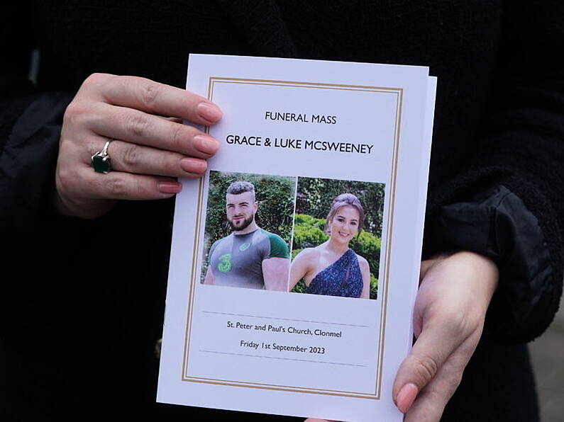 Clonmel comes to standstill for funeral of brother and sister who died in crash