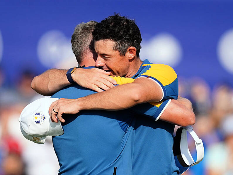 Rory McIlroy emotional after vital Ryder Cup singles win