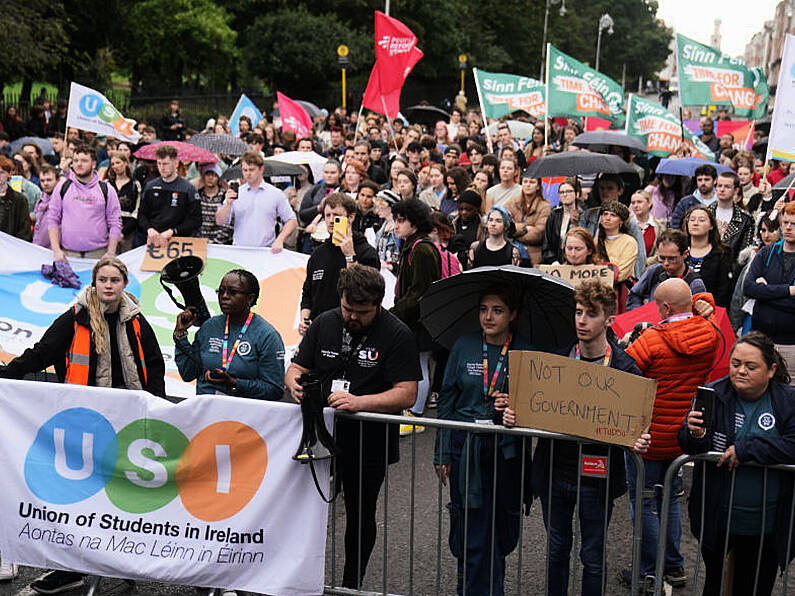 Young people march to demand Government action over ‘crisis’ facing students