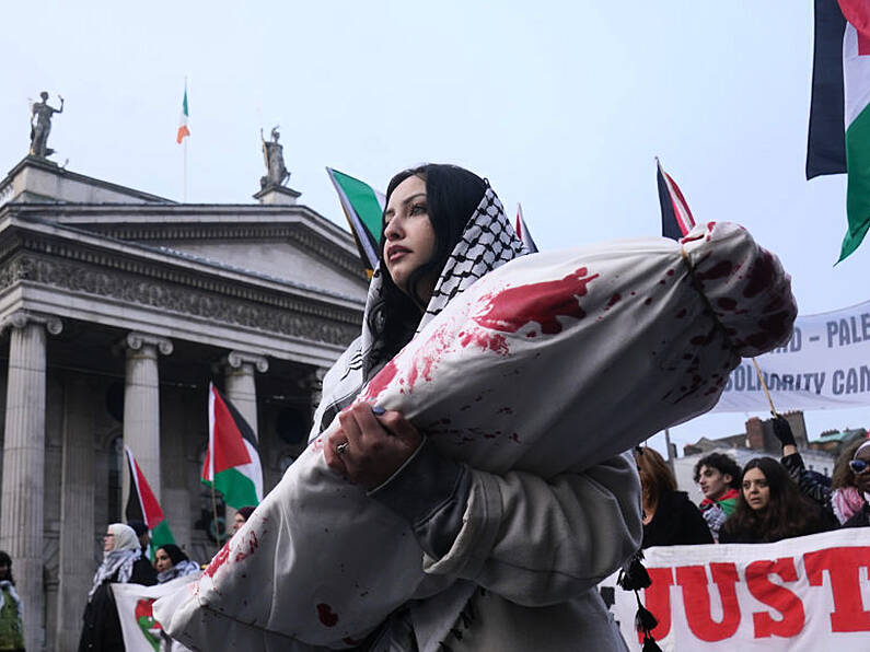 Thousands join pro-Palestinian march in central Dublin