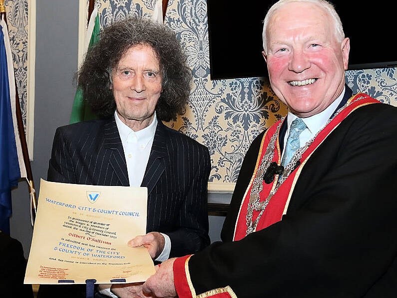 Musician Gilbert O’Sullivan granted Freedom of Waterford