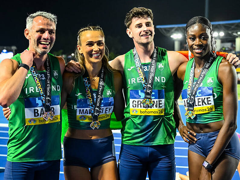 Irish mixed relay team wins bronze medal at World Relays